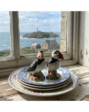 Macareux moine - Salière et poivrier original en céramique Quail Ceramics design sel saliere poivrier salier poivrière