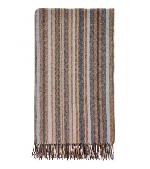 Santa Cruz Navy / Rust - Merino Wool Blanket, Sofa Throw Bronte by Moon warm cozy soft sofa throw blanket picnic throws and b...