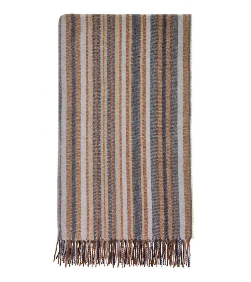 Plaid Santa Cruz Navy / Rust - Coperta divano in lana Bronte by Moon plaid per divano in lana coperta morbida letto matrimoni...