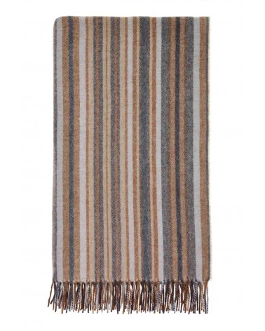 Santa Cruz Navy / Rust - Merino Wool Blanket, Sofa Throw Bronte by Moon warm cozy soft sofa throw blanket picnic throws and b...