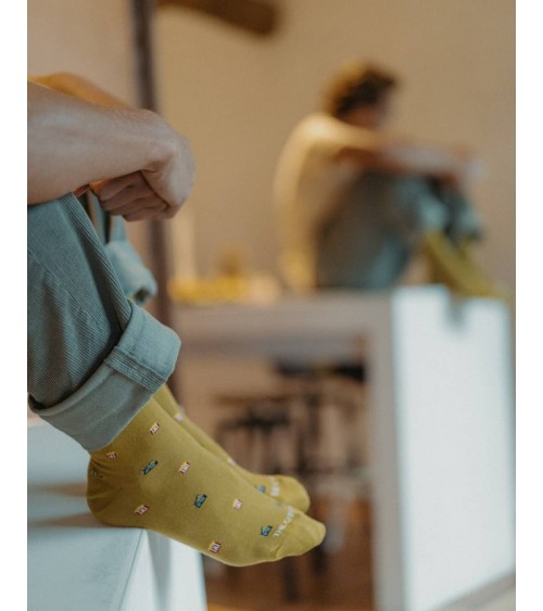 Cinema - Calze in cotone bio The Captain Socks calze da uomo per donna divertenti simpatici particolari