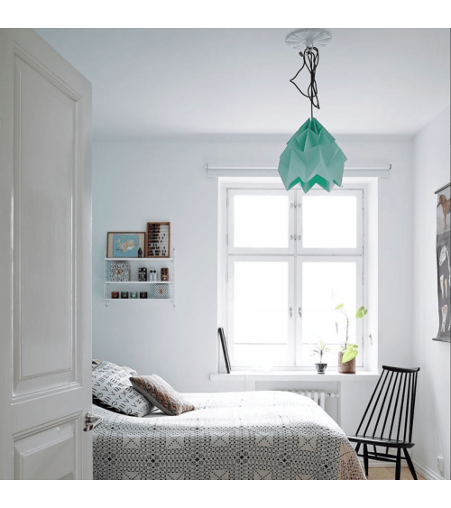 Moth XL Menthe - Suspension luminaire design Studio Snowpuppe lampes suspendues design lustre moderne salon salle à manger cu...