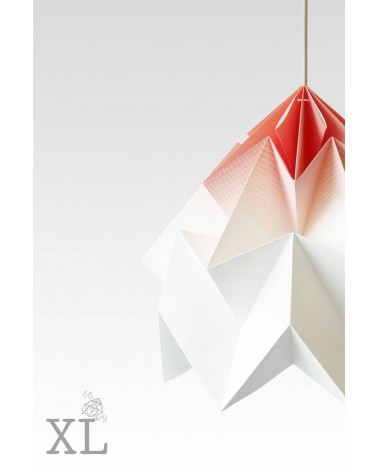 Moth XL Dégradé Corail - Suspension luminaire design Studio Snowpuppe lampes suspendues design lustre moderne salon salle à m...