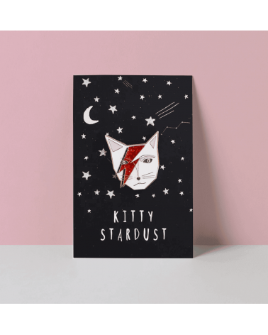 Enamel Pin - Kitty Stardust Niaski broches and pins hat pin badges collectible