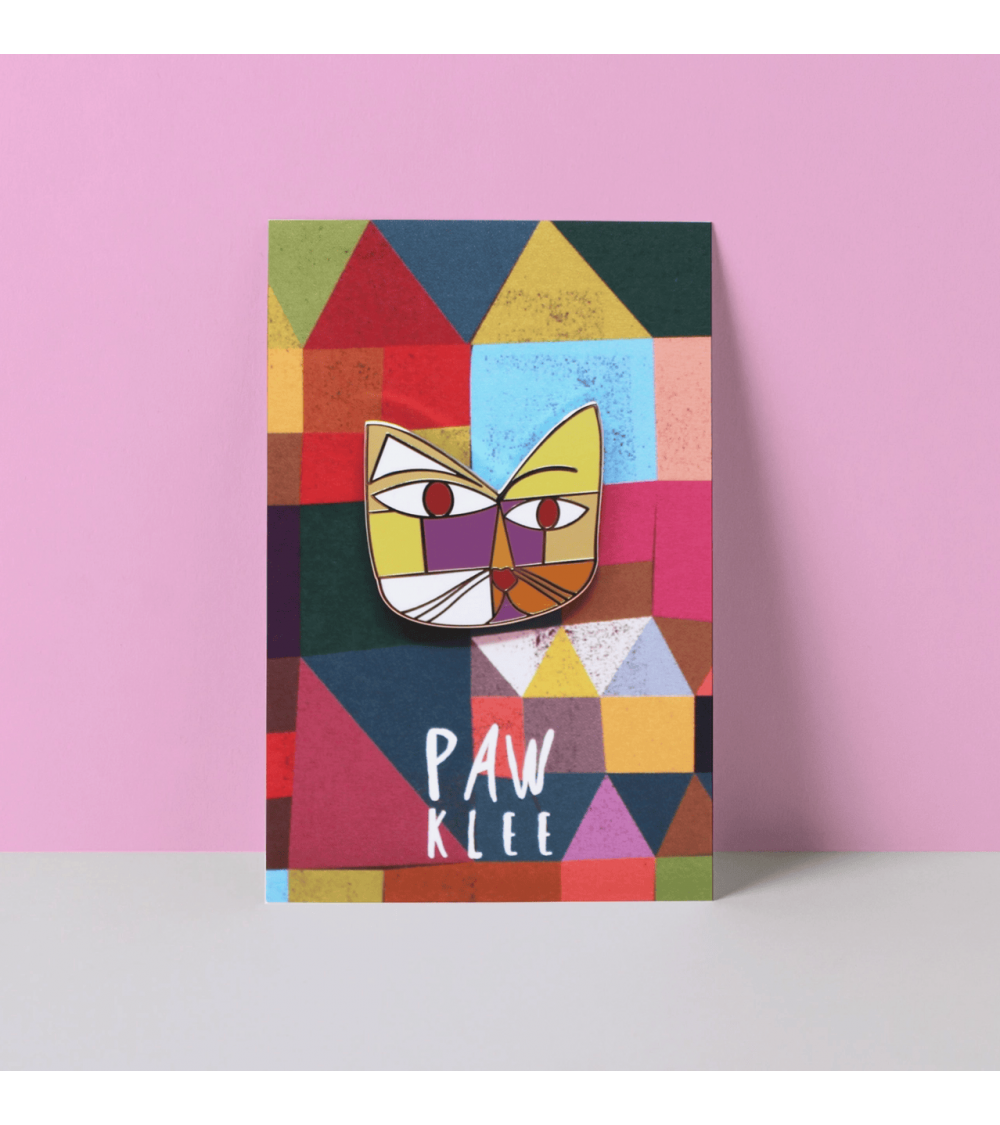 Spilla Smaltata - Paw Klee Niaski spiritose spille colorate particolari eleganti donna da giacca uomo