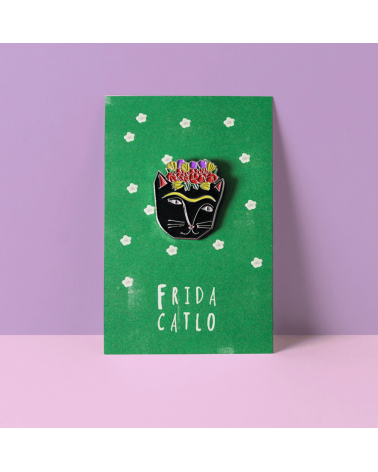Enamel Pin - Frida Catlo Niaski broches and pins hat pin badges collectible