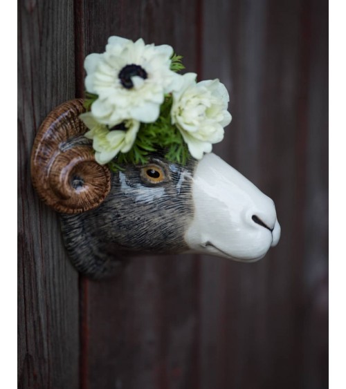 Wandvase - Swaledale Schafe Quail Ceramics vasen deko blumenvase blume vase design dekoration spezielle schöne kitatori schwe...