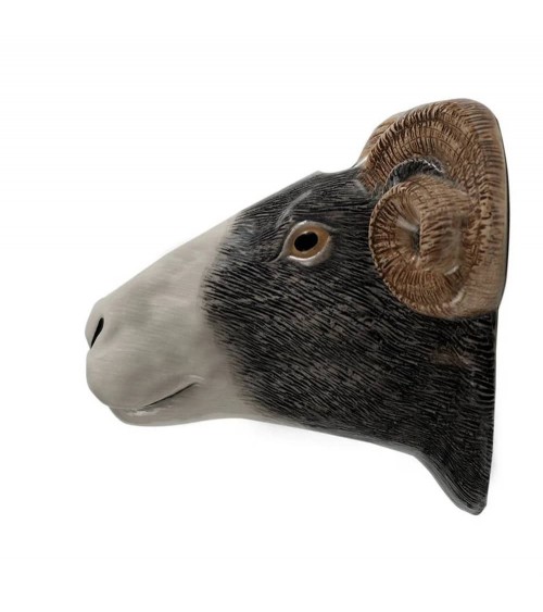 Vaso da parete - Pecora di Swaledale Quail Ceramics vasi eleganti per interni per fiori decorativi design kitatori svizzera