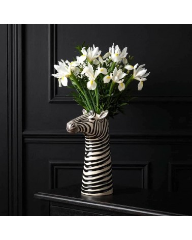 Vase à fleurs - Zèbre Quail Ceramics design fleur décoratif original kitatori suisse
