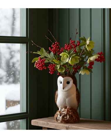 Flower Vase - Barn Owl Quail Ceramics table flower living room vase kitatori switzerland