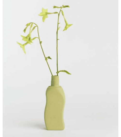 Bottle Vase Design 12 Vert Mousse - Vase à fleurs en porcelaine Foekje Fleur design fleur décoratif original kitatori suisse