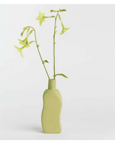 Bottle Vase Design 12 Vert Mousse - Vase à fleurs en porcelaine Foekje Fleur design fleur décoratif original kitatori suisse