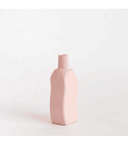 Bottle Vase 12 Powder Pink - Modern Porcelain Flower Vase Foekje Fleur table flower living room vase kitatori switzerland