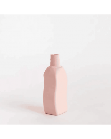 Bottle Vase 12 Powder Pink - Modern Porcelain Flower Vase Foekje Fleur table flower living room vase kitatori switzerland
