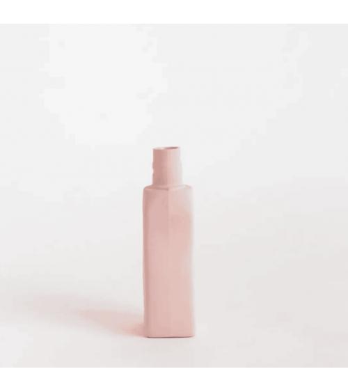 Bottle Vase 12 Powder Pink - Modern Porcelain Flower Vase Foekje Fleur table flower living room vase kitatori switzerland