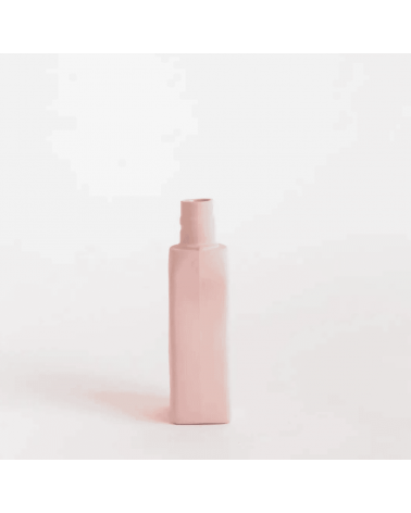 Bottle Vase 12 Powder Pink - Modern Porcelain Flower Vase Foekje Fleur table flower living room vase kitatori switzerland