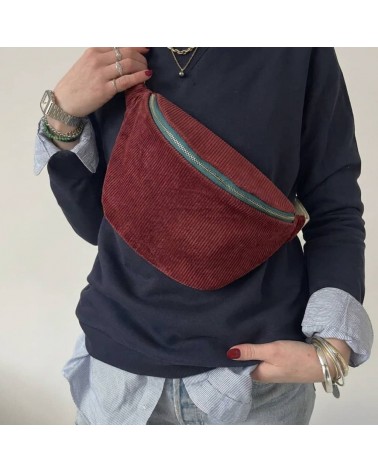 Marsupio, Borsa fasciatoio - Velluto a coste - Baker Mellipou originale kitatori