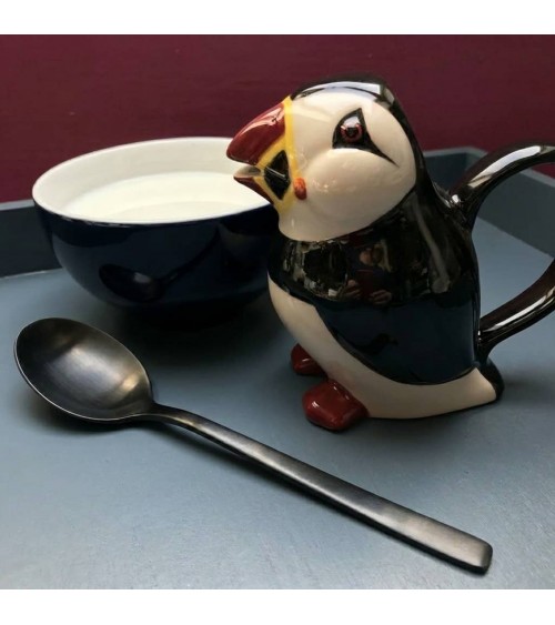 Lattiera piccola - Pulcinella di mare Quail Ceramics brocca per latte lattiera caraffa latte piccola