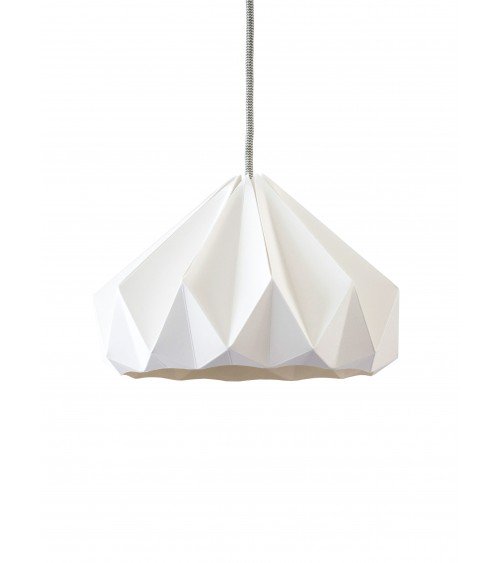 Chestnut Blanc - Abat-jour en papier pour suspension Studio Snowpuppe lampe moderne original