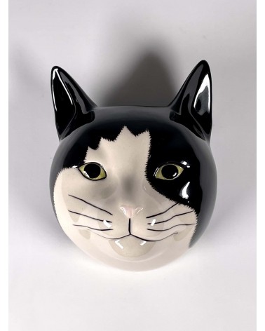 Barney - Piccolo vaso da parete Gatto Quail Ceramics vasi eleganti per interni per fiori decorativi design kitatori svizzera
