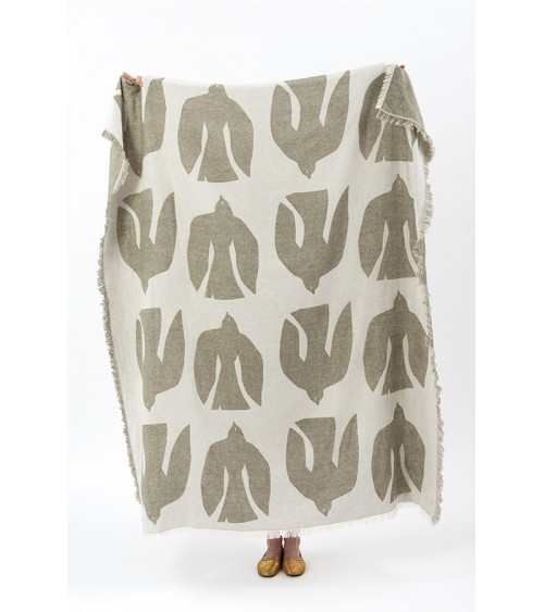 Blanket - EARLY BIRD Olive Brita Sweden best cozy soft throws and blankets for sofa