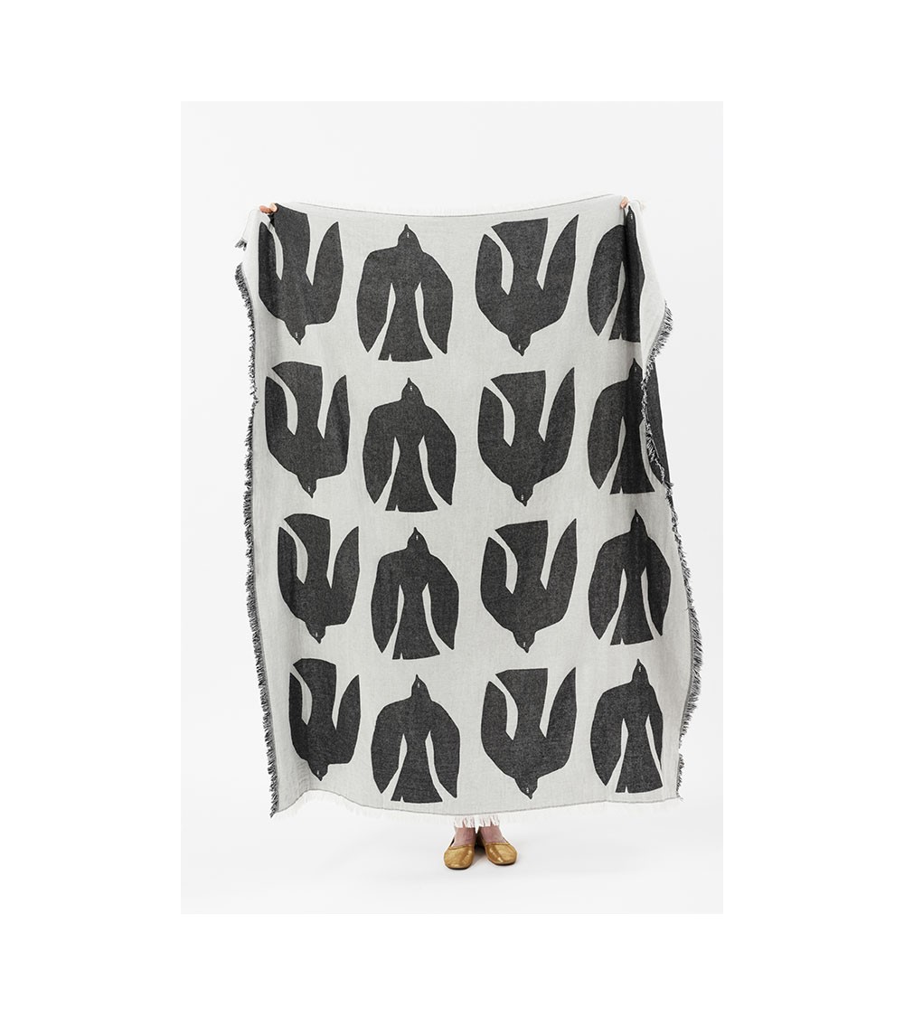 Plaid - EARLY BIRD Beluga Brita Sweden plaide pour canapé plaid cocooning couverture douce suisse