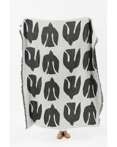 Plaid - EARLY BIRD Beluga Brita Sweden plaide pour canapé plaid cocooning couverture douce suisse