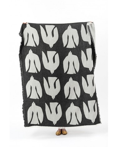 Plaid - EARLY BIRD Beluga Brita Sweden plaide pour canapé plaid cocooning couverture douce suisse
