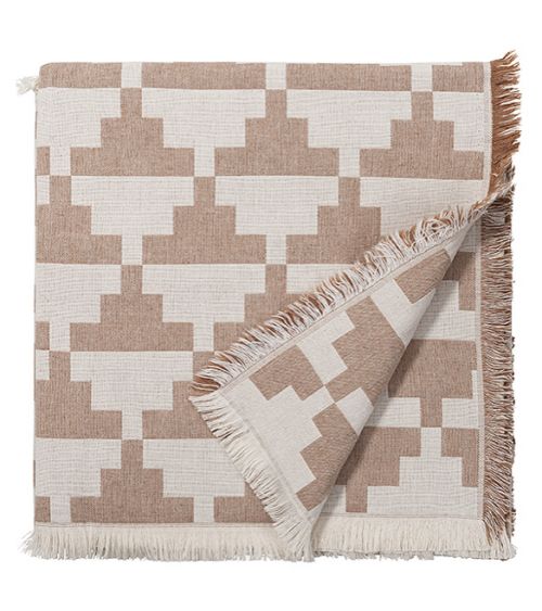 Cotton Blanket - CONFECT Nude Brita Sweden best for sofa throw warm cozy soft