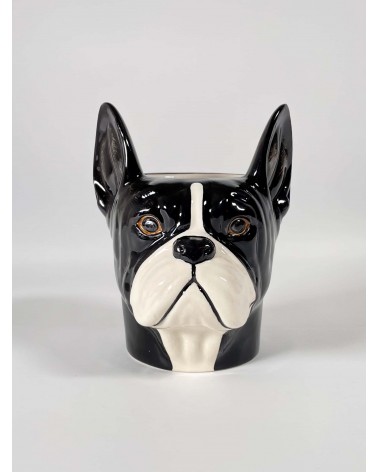 Bulldog Francese - Portapenne e Vasi per piante - Cane Quail Ceramics da scrivania eleganti design originali bambina particolari