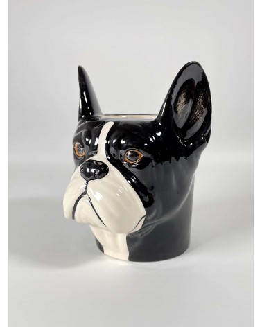French Bulldog - Animal Pencil pot & Flower pot - Dog Quail Ceramics pretty pen pot holder cutlery toothbrush makeup brush