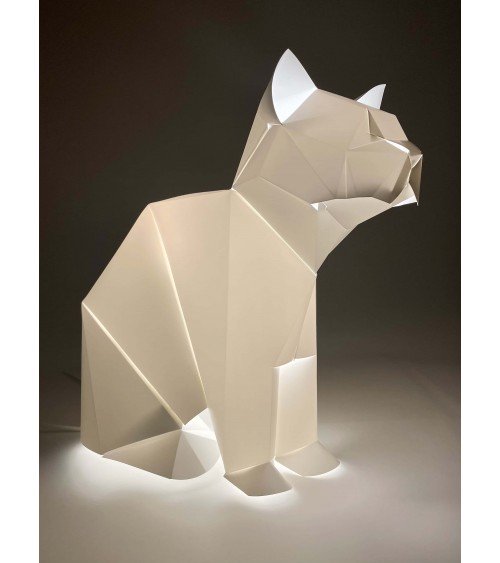 Lampe chat - Luminaire animal à poser, lampe de chevet design Plizoo a poser de nuit led moderne originale design suisse