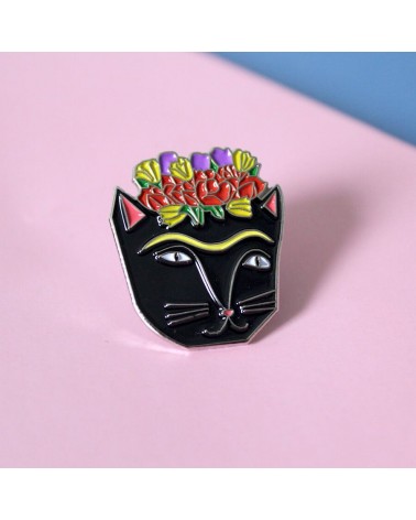 Enamel Pin - Frida Catlo Niaski broches and pins hat pin badges collectible