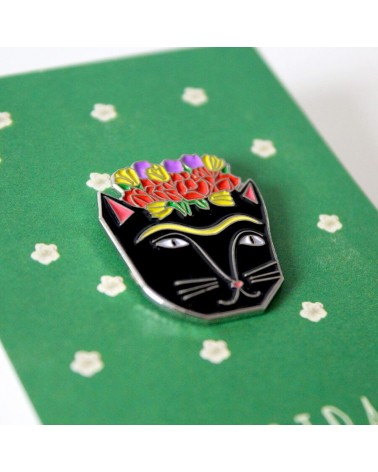 Enamel Pin - Frida Catlo Niaski broches and pins hat pin badges collectible
