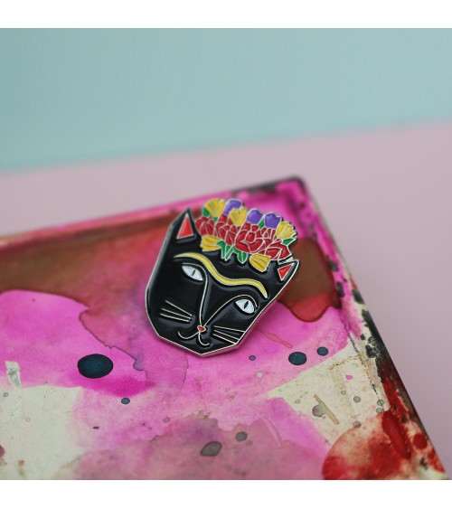Enamel Pin - Frida Catlo Niaski broches and pins hat pin badges collectible