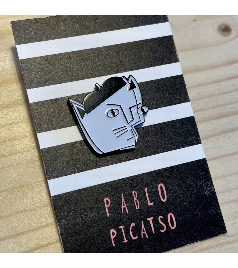 Pin's chat - Pablo Picatso Niaski pins rare métal originaux bijoux suisse