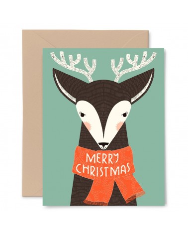 Greeting Card - Christmas - Deer Gingiber happy birthday wishes for a good friend congratulations cards