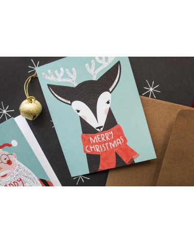 Grußkarte - Weihnachten - Hirsche Gingiber glückwunschkarte zur hochzeit geburt zum geburtstag kaufen