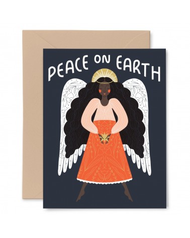 Grußkarte - Peace on Earth - Engel Gingiber glückwunschkarte zur hochzeit geburt zum geburtstag kaufen