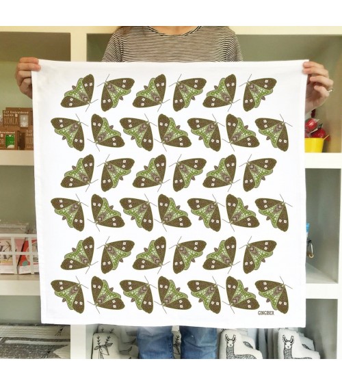 Serviette de cuisine - Papillons de nuit Gingiber torchon vaisselle qualité serviette haut de gamme beaux essuie main originaux