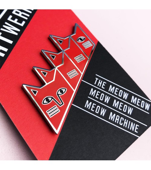 Pin's chat - Catwerk Niaski pins rare métal originaux bijoux suisse