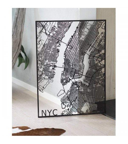 New-York - Wood Wall Decor Papurino