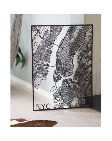 New-York - Décoration murale en bois Papurino deco murale bois moderne design salon chambre