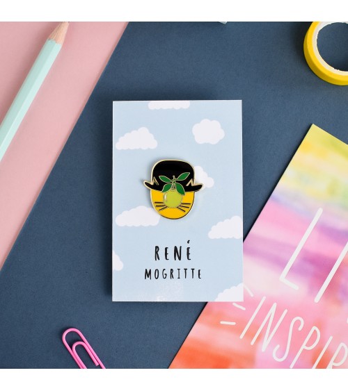 Pin Anstecker - René Mogritte Niaski Anstecknadel Ansteckpins pins anstecknadeln kaufen