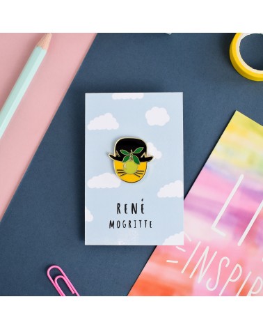 Pin Anstecker - René Mogritte Niaski Anstecknadel Ansteckpins pins anstecknadeln kaufen