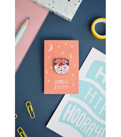 Pin Anstecker - Georgia O'Kitty Niaski Anstecknadel Ansteckpins pins anstecknadeln kaufen