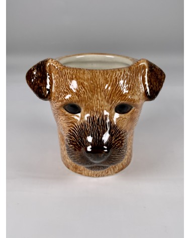 Border Terrier - Animal Pencil pot & Flower pot - Dog Quail Ceramics pretty pen pot holder cutlery toothbrush makeup brush