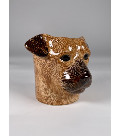 Border Terrier - Portapenne e Vasi per piante - Cane Quail Ceramics da scrivania eleganti design originali bambina particolari