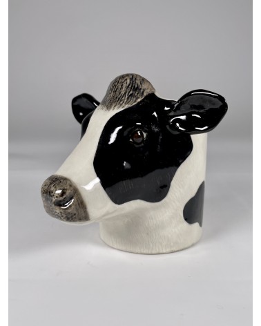 Friesian Cow - Animal Pencil pot & Flower pot Quail Ceramics pretty pen pot holder cutlery toothbrush makeup brush