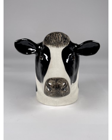 Friesian Cow - Animal Pencil pot & Flower pot Quail Ceramics pretty pen pot holder cutlery toothbrush makeup brush